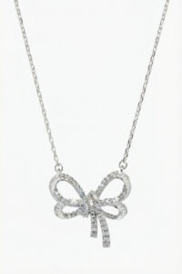 Lant din argint Manissi Zirconia Bow
