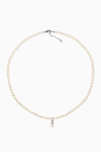 Colier cu perle naturale cu Charm Little Pearl Silver