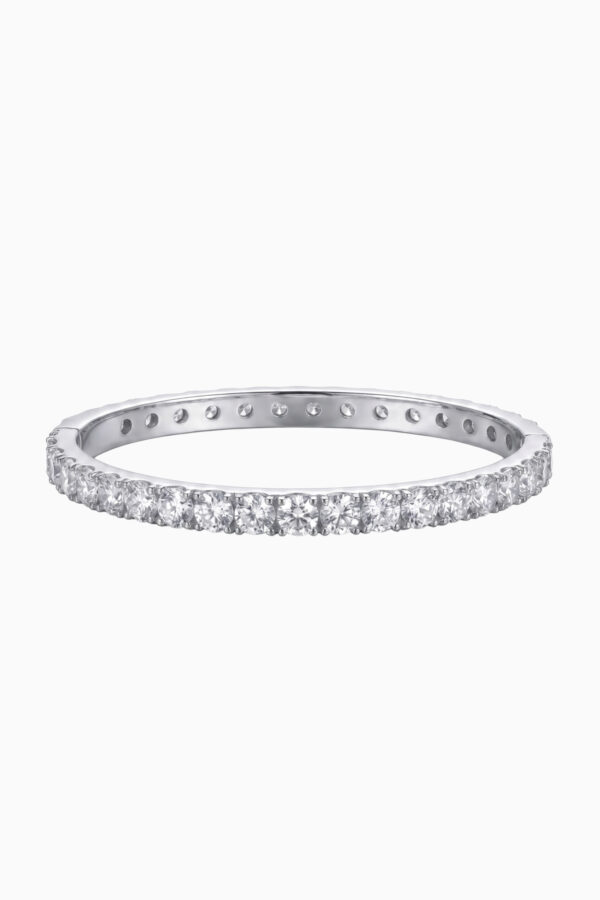 bratara bangle din argint 925 moissanite eternity pave diamond bangle eternity manissi