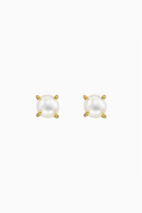 Cercei - Cercei din argint Pearl Stud Gold