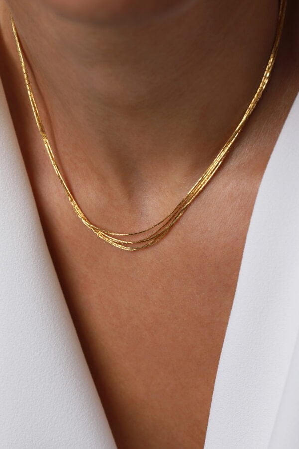 Oops! - Oops Lant din argint Manissi Satin Gold - 1