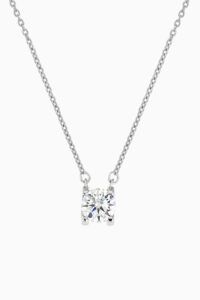Bijuterii Moissanite - Lant din argint Manissi Round Diamond