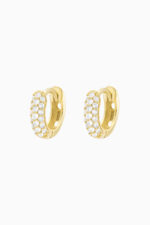 Cercei - Cercei din argint Manissi Half Side 6 mm Gold