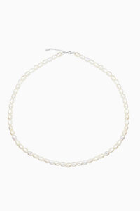 Colier cu perle naturale de cultura 6 mm Silver
