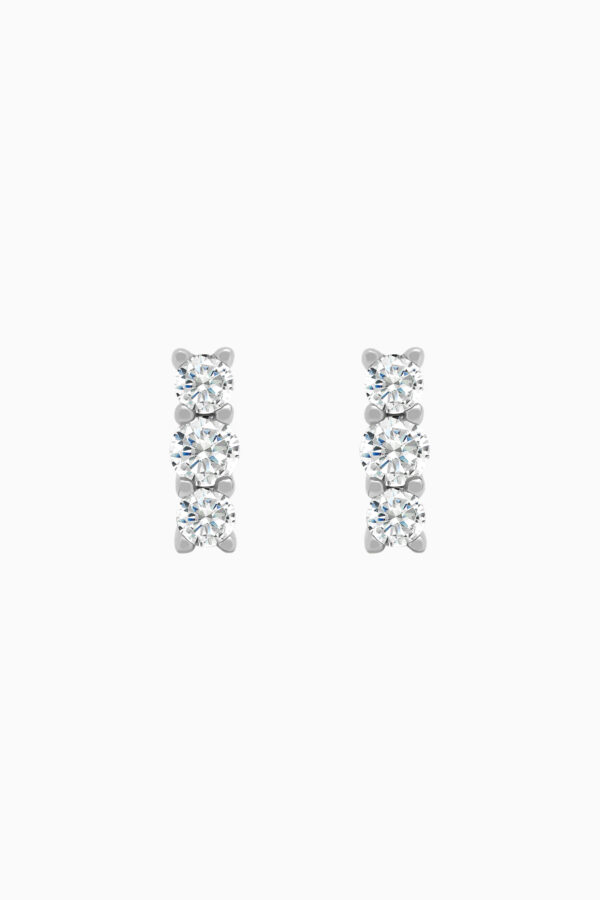 Bijuterii Moissanite - Cercei din argint Manissi Diamond Bar