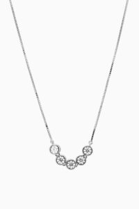 Bijuterii Moissanite - Lant din argint Manissi Diamond 5 Stones