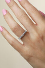 Inele - Inel din argint Manissi Two Rows Zirconia - 4
