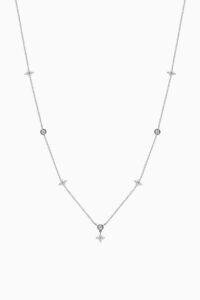 Bijuterii Moissanite - Lant din argint Manissi Diamond Cloves Charms