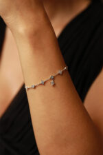 Bijuterii Moissanite - Bratara din argint Manissi Diamond Cloves Charms - 3