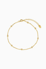 Bratari - Bratara de picior din argint Manissi Simplicity Gold