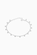 Bratari - Bratara de picior din argint Manissi Light Beads