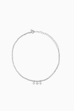Bratari - Bratara din argint de picior Manissi three Charms