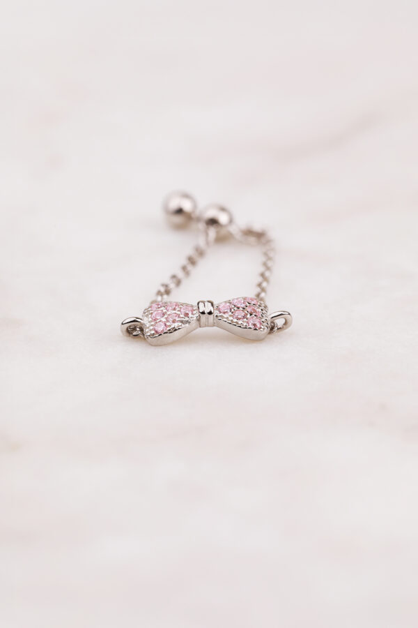 Oops! - Oops Inel din argint Manissi Chain Pink Bow