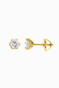 Cercei din argint Manissi Diamond Stone Gold