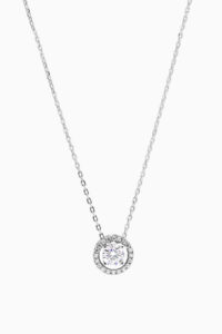 Lant din argint Manissi Diamond Halo 0.5 ct