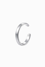 Ear cuff argint 925 simplu lucios Manissi Simple Silver, grosime 2.5mm, diametru interior 9mm, fără perforare