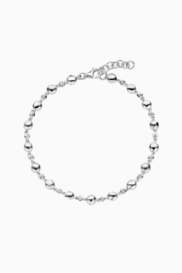 bratara din argint 925 bile alternate zirconia beads zirconia silver manissi