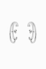 cercei din argint 925 dublu hoop doua fire concentrice double c hoop silver manissi