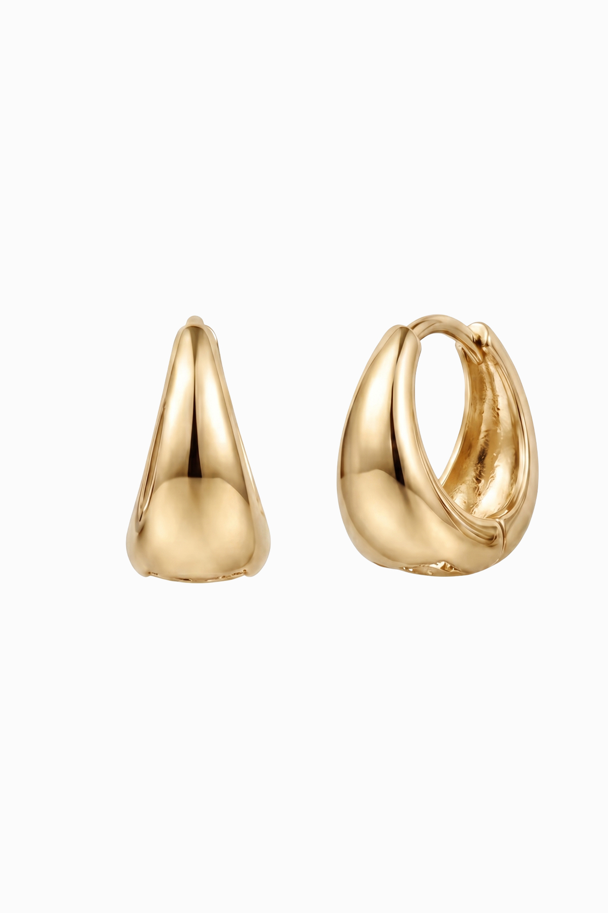 Cercei-din-argint-manissi-bold-cone-gold-1200x1800 Cercei huggie argint 925 placați aur galben Manissi Bold Cone Gold cu design conic bold lucios, grosime 5mm, diametru interior 9mm