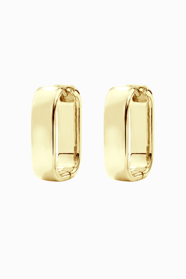 cercei din argint 925 placati cu aur dreptunghiulari rectangle bold gold manissi