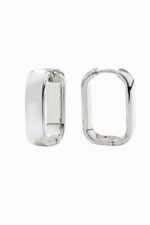 cercei din argint 925 dreptunghiulari rectangle bold silver manissi