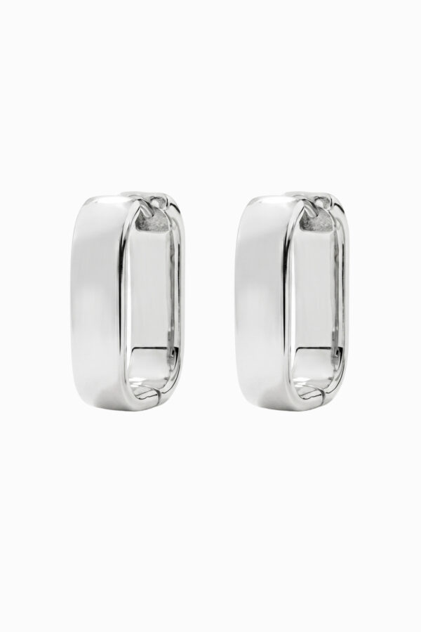cercei argint 925 dreptunghiulari profil lat bold silver manissi