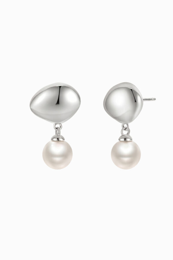 cercei din argint 925 cu perle naturale de cultura pearl tear drop stud manissi