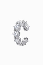 ear cuff din argint 925 cu zirconia rotunde tennis solitaire silver manissi