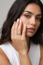 inel din argint 925 bile alternate zirconia bezel beads zirconia silver manissi
