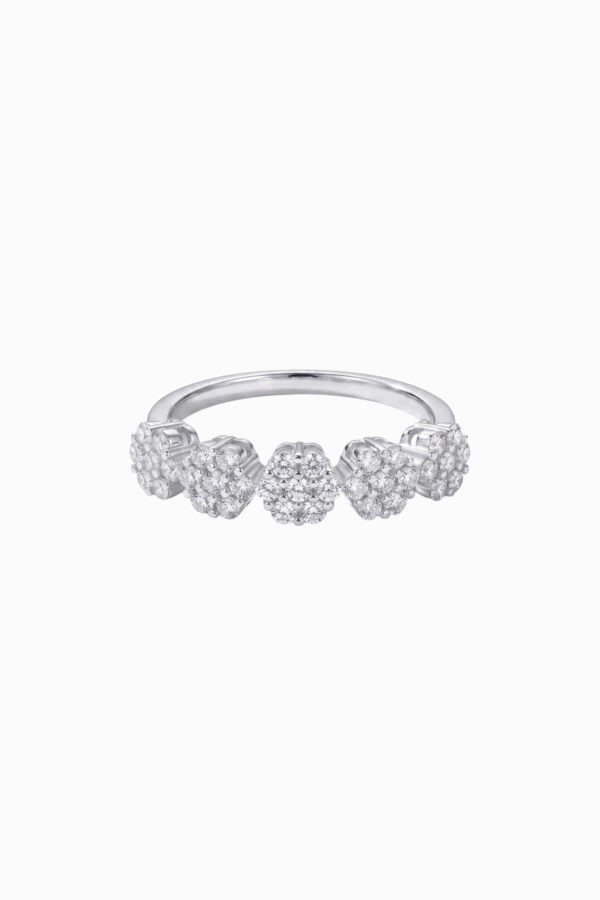 inel din argint 925 floare zirconia pavate tennis adore silver manissi