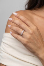 inel din argint 925 floare zirconia pavate tennis adore silver manissi