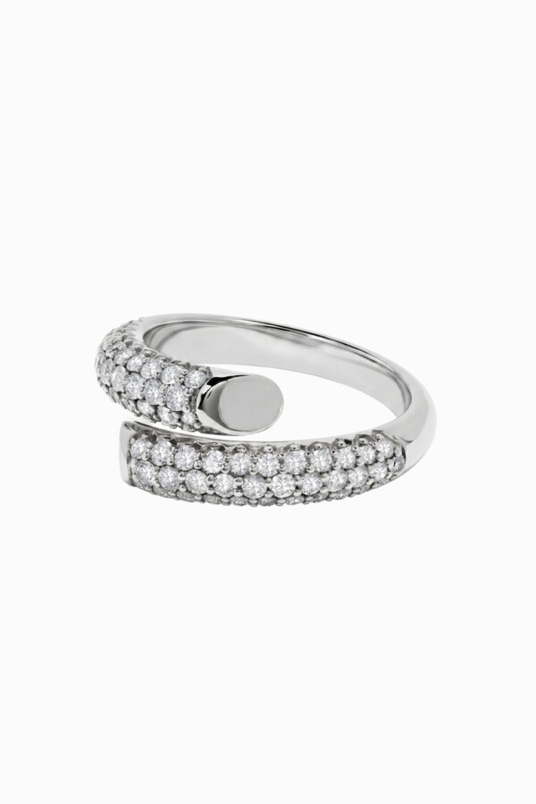 inel din argint 925 wrap pave zirconia noa silver manissi